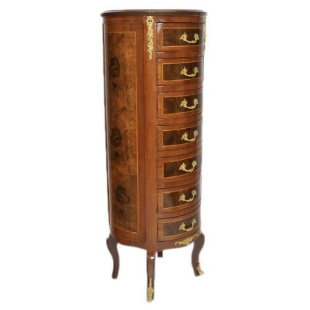 Morris Barock Mahonie 7 Schubladen