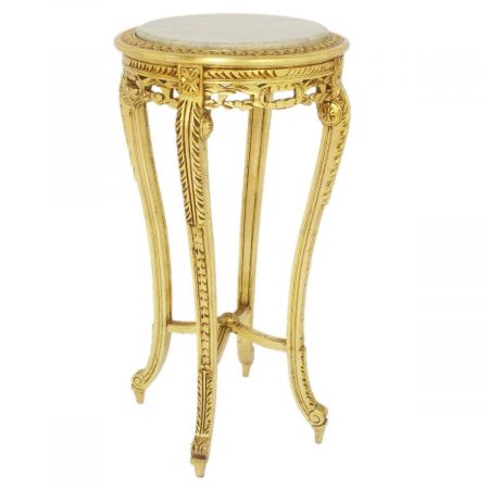 Morris hoher Barock-Beistelltisch in Gold