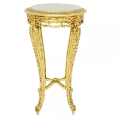 Morris hoher Barock-Beistelltisch in Gold