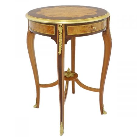 Morris Barock-Beistelltisch mit Schublade in Rustikal