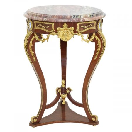 Morris kompakter Barock-Beistelltisch in Rustikal