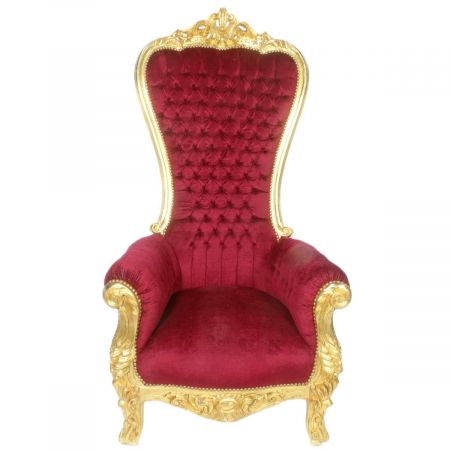 Morris Barock Hochzeitssessel Cherry-Gold