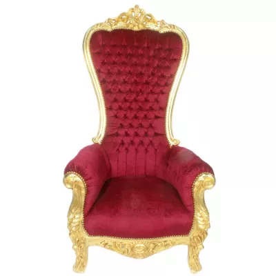 Morris Barock Hochzeitssessel Cherry-Gold