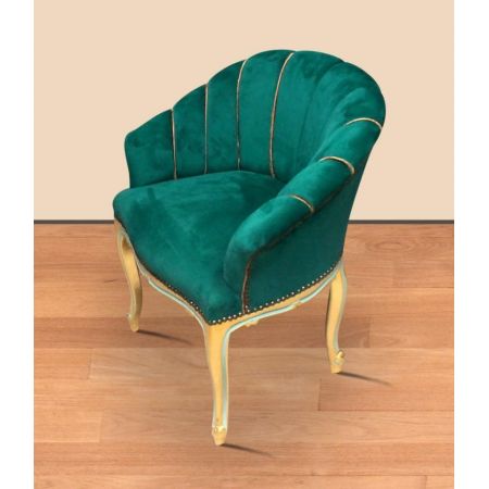 Morris Barock Clubsessel Smaragdgrün