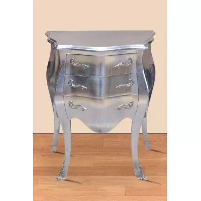 Morris kompakte Barock-Kommode in Silber