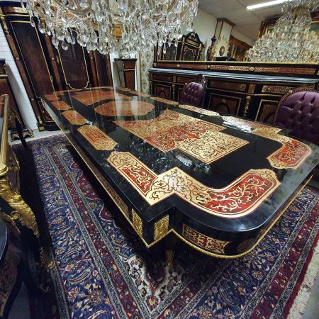 Morris Barock-Esszimmergarnitur Boulle Komplett-Set