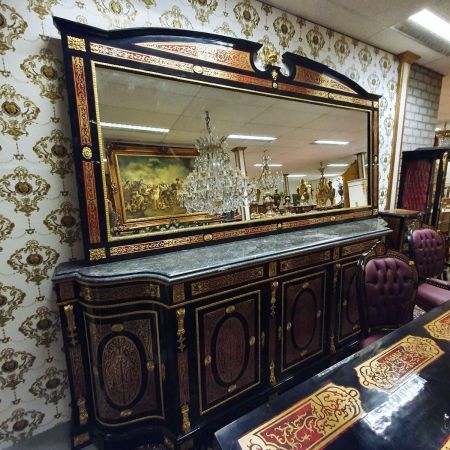Morris Barock-Esszimmergarnitur Boulle Komplett-Set