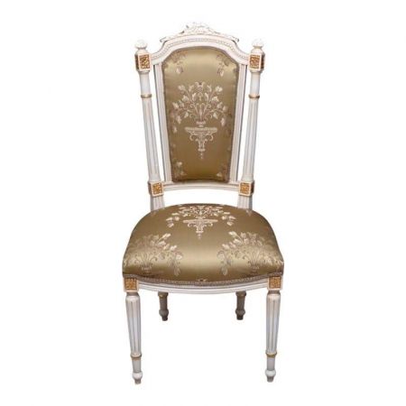 Morris Barock-Esszimmerstuhl Gold