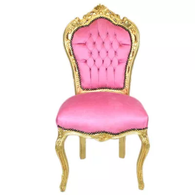 Morris Barock-Esszimmerstuhl Pink Lady