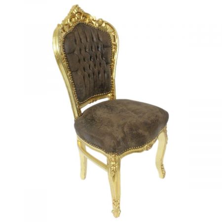 Morris Barock-Esszimmerstuhl Tabacco Brown