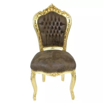 Morris Barock-Esszimmerstuhl Tabacco Brown