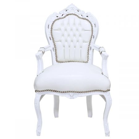 Morris Barock Weiss Leder