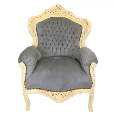 Morris Barock Grauer Stoff Shadow