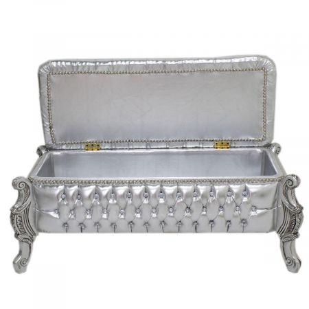 Morris Barock Silber Bettkasten