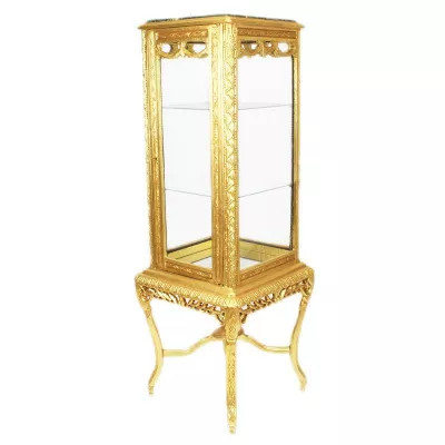Morris vergoldete Barock-Vitrine