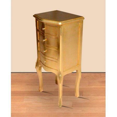 Morris hohe Barock-Kommode in Gold