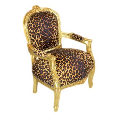 Morris Barock Gold-Panther Kinderstuhl