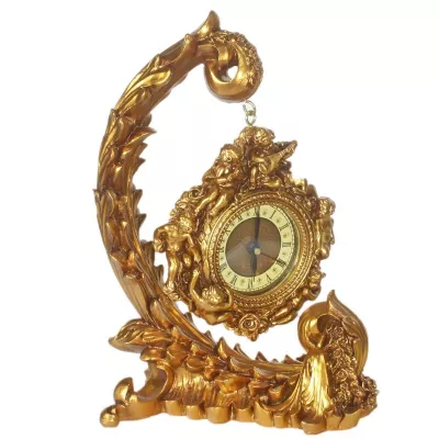Morris Barock-Tischuhr Skorpion in Gold