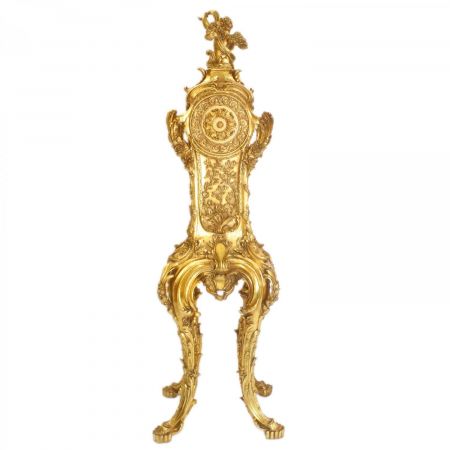 Morris Barock-Standuhr in Gold