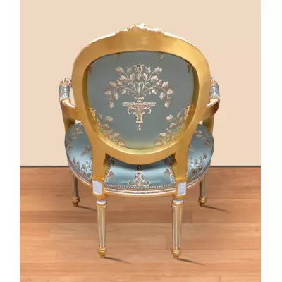 Morris Barock Medallionstuhl mit Armlehne