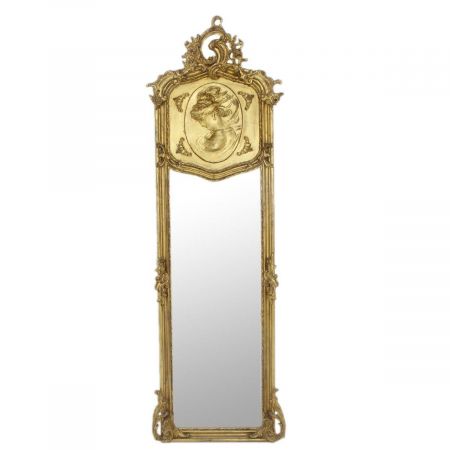 Morris Barock-Ganzkörperspiegel Rosalia Gold