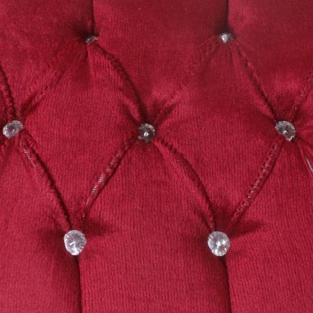 Morris Barock-Hocker Gold-Bordeaux