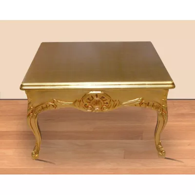 Morris breiter Barock-Beistelltisch in Gold (M)