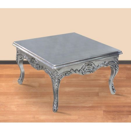 Morris kompakter Barock-Sofatisch in Silber