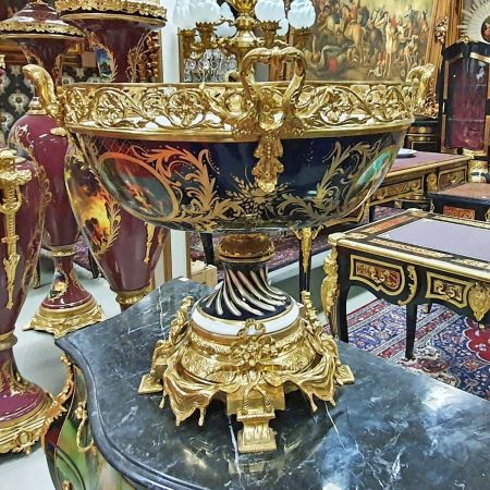 Morris Barock-Schale in Kobalt-Blau