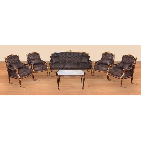 Morris Barock Mahonie 6set