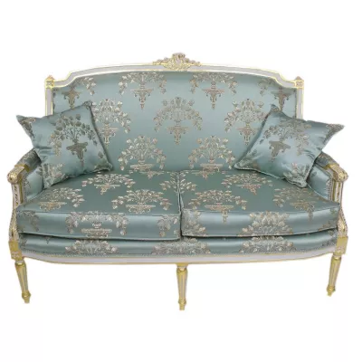 Morris barock blue sofa set