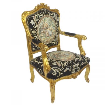 Morris Barock Schwarz-Gold Lorraine set