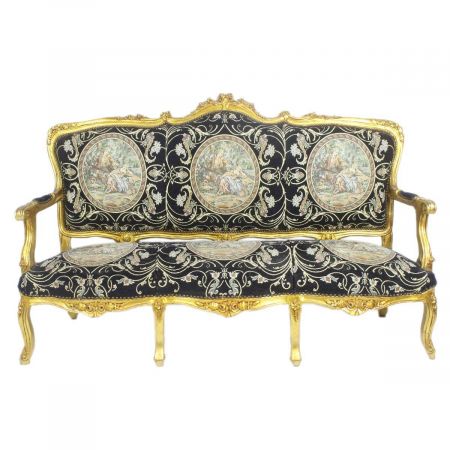 Morris Barock Schwarz-Gold Lorraine set