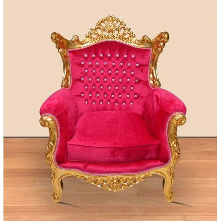 Morris Barock  Elysee Fuchsia 2sitzer set