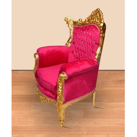 Morris Barock  Elysee Fuchsia 2sitzer set