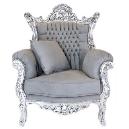 Morris Barock Elysee Silber-Grau 3er set