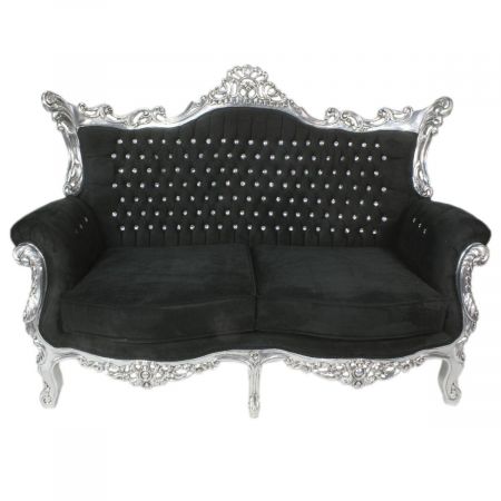 Morris Barock Silber Schwarz 3er Set
