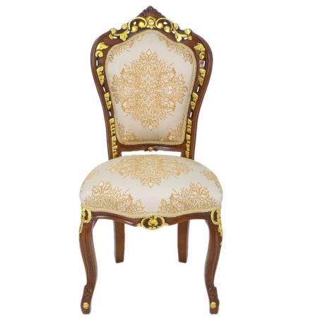 Morris Barock Stuhl 6er Set Creme Motiv