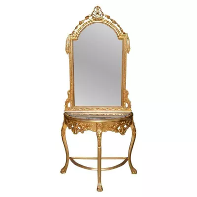 Morris Barock-Spiegelkonsole Guido Gold