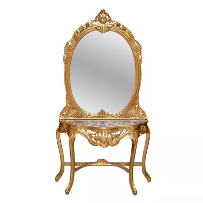 Morris Barock-Spiegelkonsole Francesco Gold