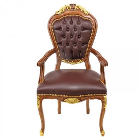 Morris Barock-Stuhl Tabacco Braun