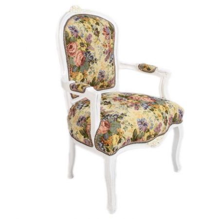 Morris Barock Armlehnstuhl Bouquet de Fleurs