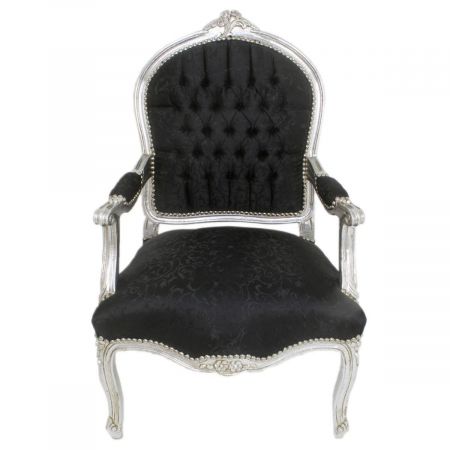 Morris Barock Armlehnstuhl Royal Black