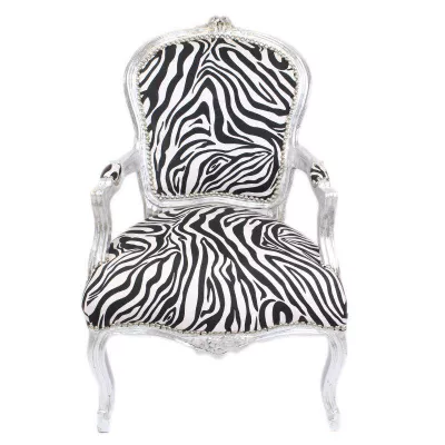 Morris Barock Armlehnstuhl Monroe Zebra