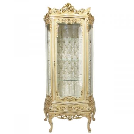 Morris hölzerne Barock-Vitrine Marmor