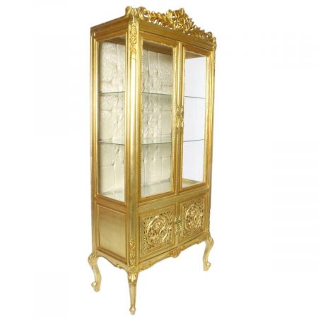 Morris Barock-Vitrine Gold