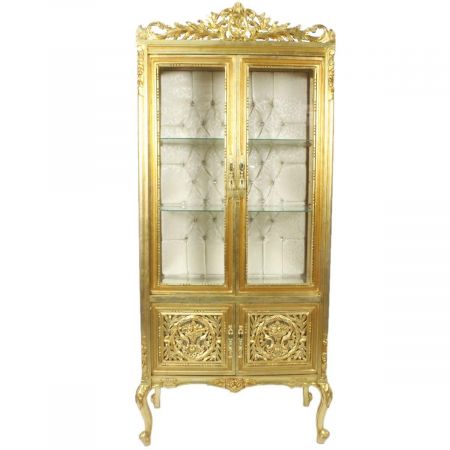 Morris Barock-Vitrine Gold