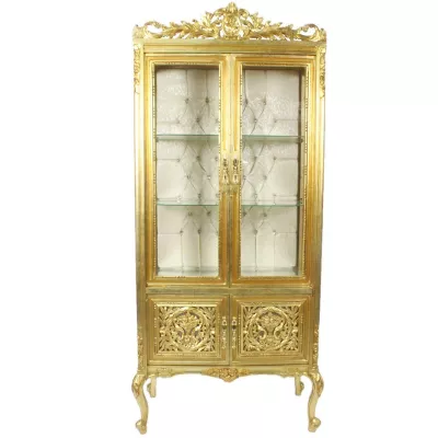Morris Barock-Vitrine Gold