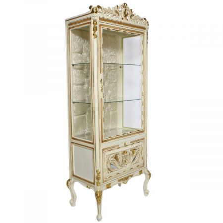 Morris Barock-Vitrine Snow-White