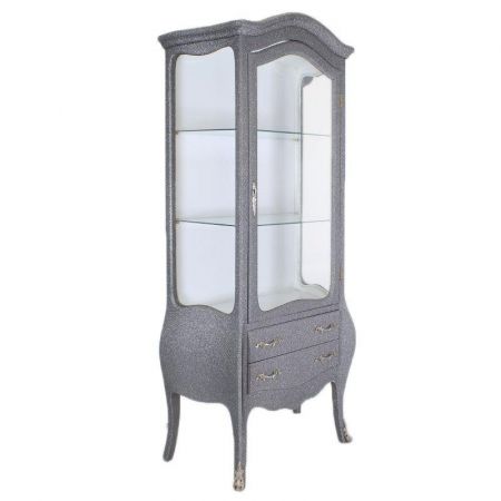 Morris Vintage versilberte Barock-Vitrnie Crystal